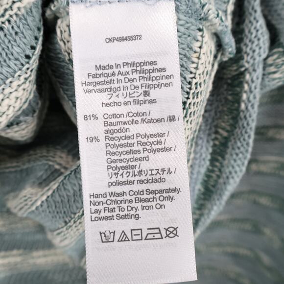 Madewell Crewneck Long Sleeve Knit Tee Stripe Blue Horizon Size Small NWT - Picture 8 of 8